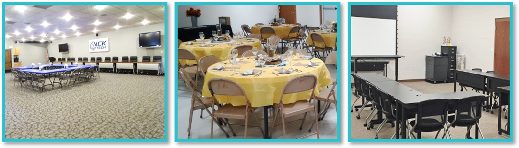 Photo of dining type rooms in Mitchell County Kansas.