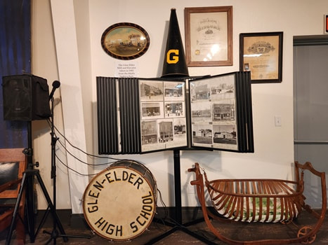Mitchell County, Kansas - Glen Elder, Kansas, historical display.