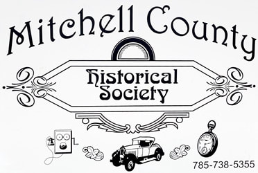 Mitchell County Kansas Musuem and Historical Society sign.