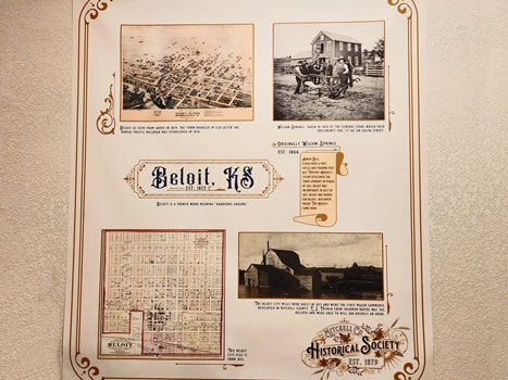 Mitchell County, Kansas - Beloit, Kansas, historical display.