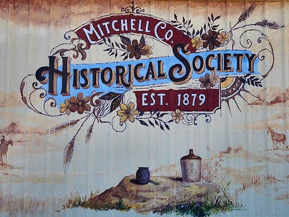 Mitchell County Kansas Musuem and Historical Society mural..
